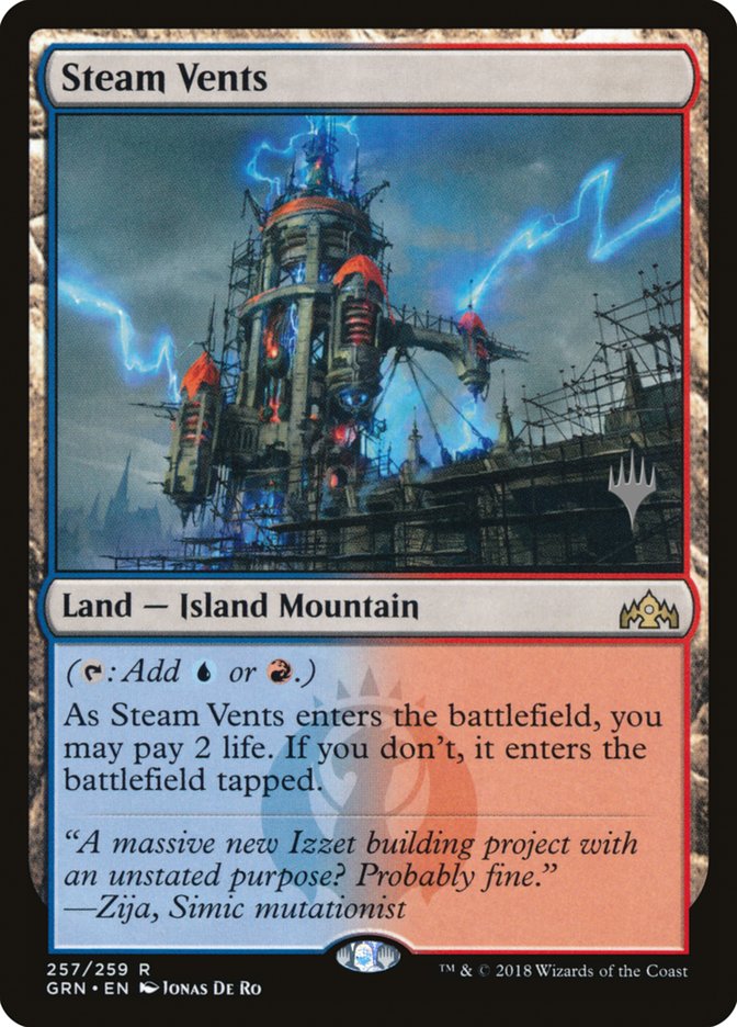 Steam Vents (Promo Pack) [Guilds of Ravnica Promos] [Foil]