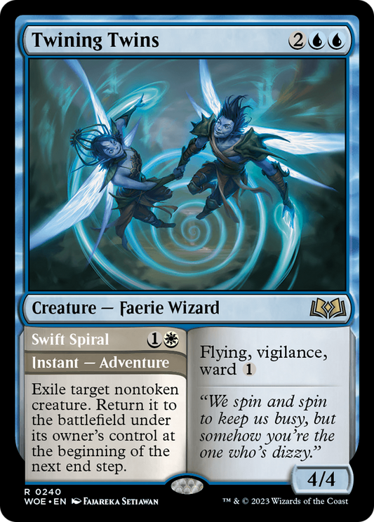 Twining Twins // Swift Spiral [Wilds of Eldraine] [Foil]