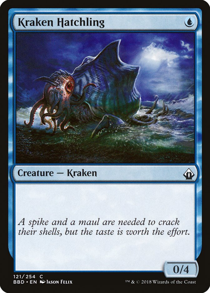 Kraken Hatchling [Battlebond] [Foil]