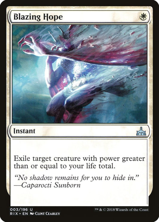 Blazing Hope [Rivals of Ixalan] [Foil]