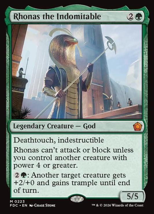 Rhonas the Indomitable [Foundations Commander]