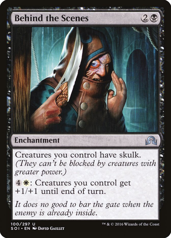 Behind the Scenes [Shadows over Innistrad] [Foil]