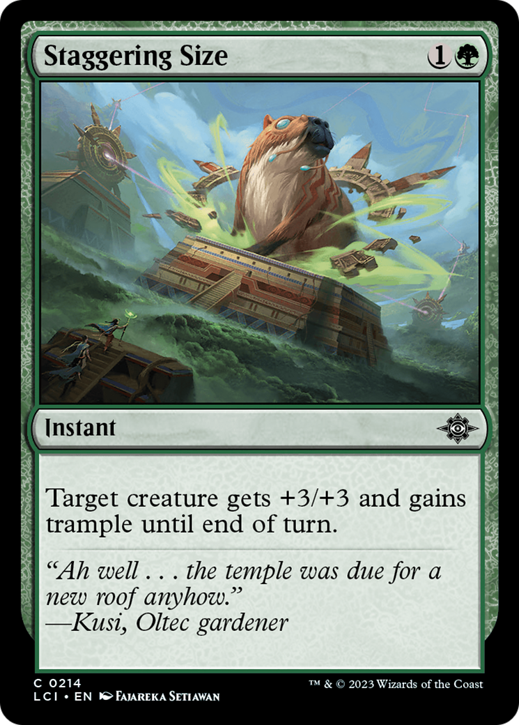 Staggering Size [The Lost Caverns of Ixalan] [Foil]