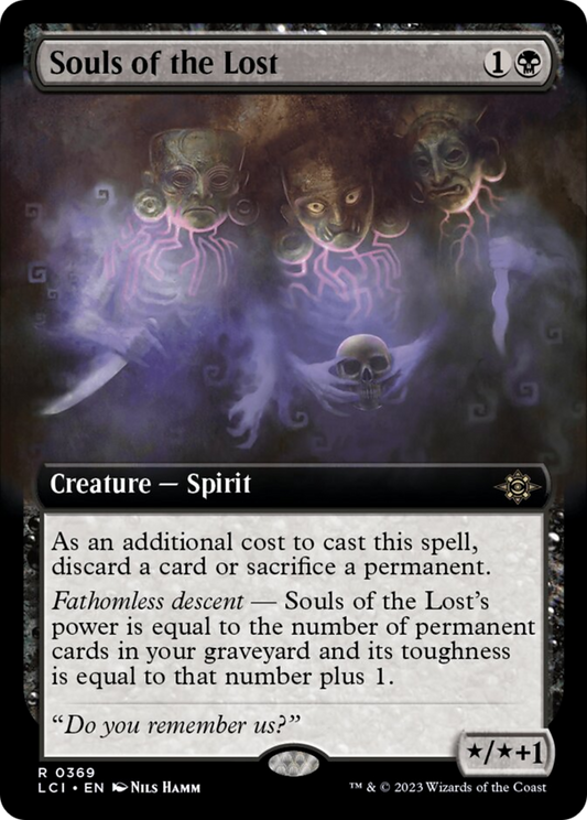 Souls of the Lost (Extended Art) [The Lost Caverns of Ixalan] [Foil]