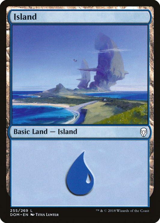 Island (255) [Dominaria] [Foil]