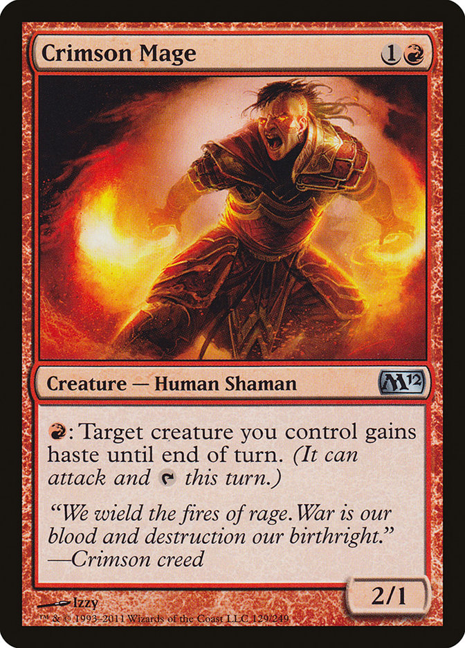 Crimson Mage [Core Set 2012] [Foil]