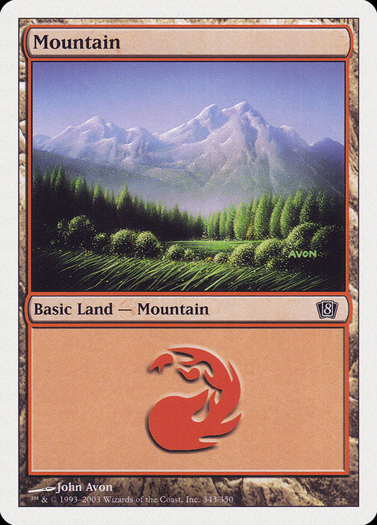 Mountain (343) [Eighth Edition] [Foil]