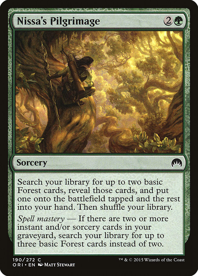 Nissa's Pilgrimage [Magic Origins] [Foil]
