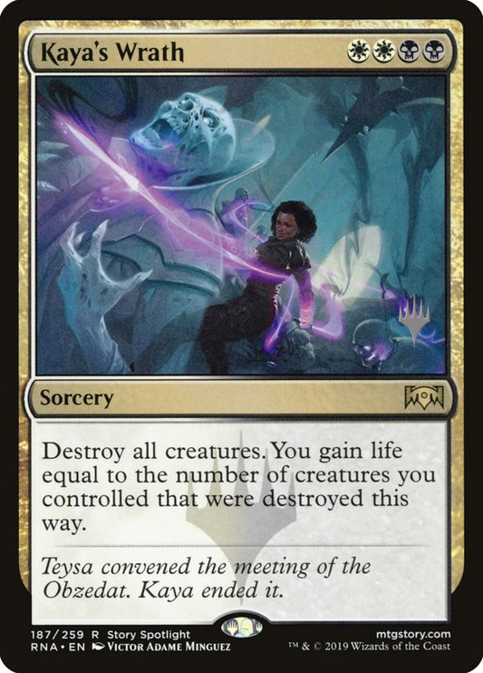 Kaya's Wrath (Promo Pack) [Ravnica Allegiance Promos] [Foil]
