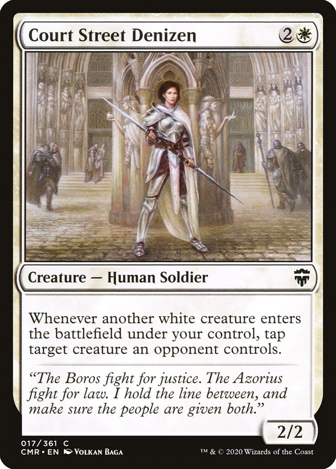 Court Street Denizen [Commander Legends] [Foil]