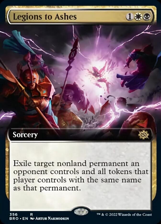 Legions to Ashes (Extended Art) [The Brothers' War] [Foil]