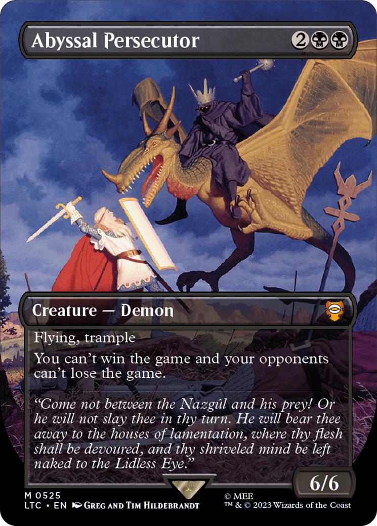 Abyssal Persecutor (Borderless) [The Lord of the Rings: Tales of Middle-Earth Commander] [Foil]