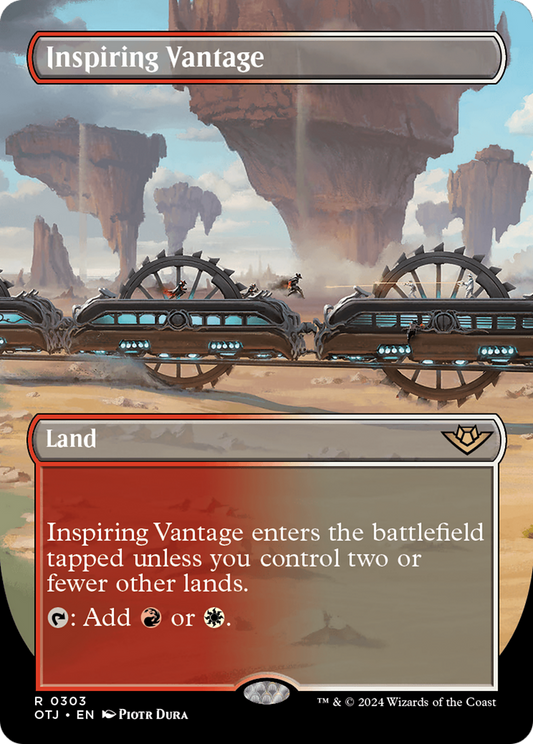 Inspiring Vantage (Borderless) [Outlaws of Thunder Junction] [Foil]