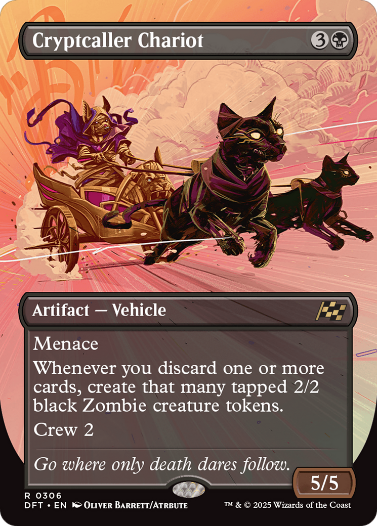 Cryptcaller Chariot (Borderless) [Aetherdrift] [Foil]