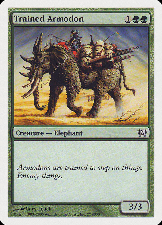 Trained Armodon [Ninth Edition] [Foil]