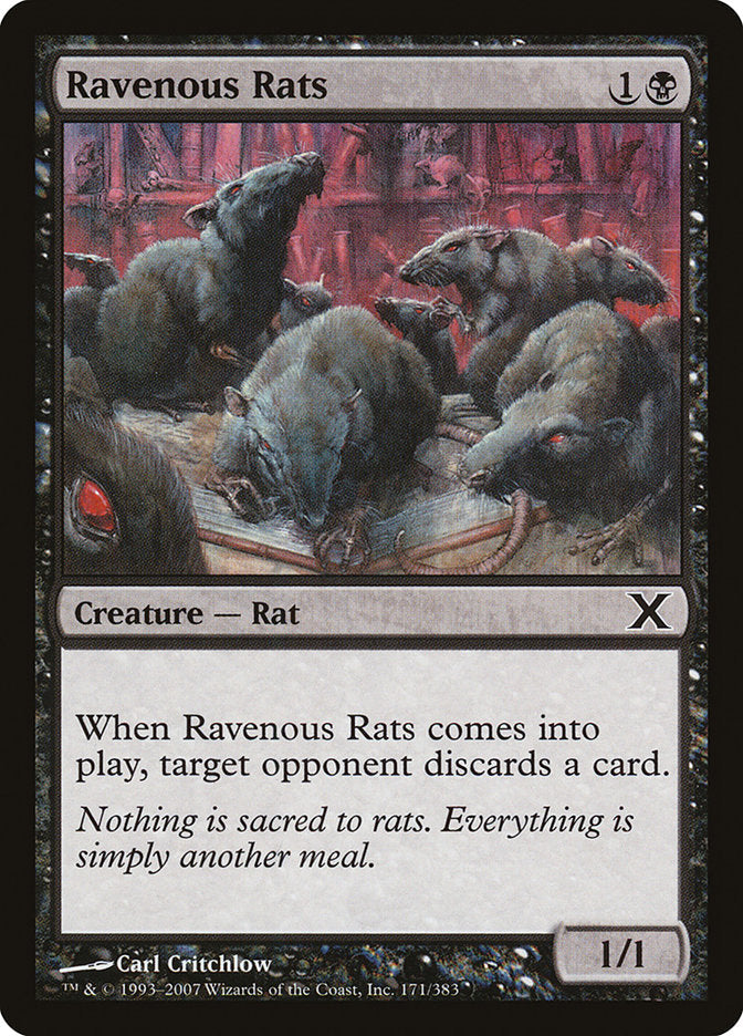 Ravenous Rats [Tenth Edition] [Foil]