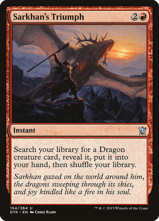 Sarkhan's Triumph [Dragons of Tarkir] [Foil]