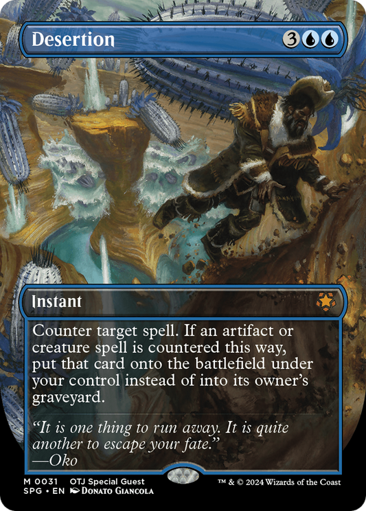 Desertion (Borderless) [Outlaws of Thunder Junction Special Guests] [Foil]