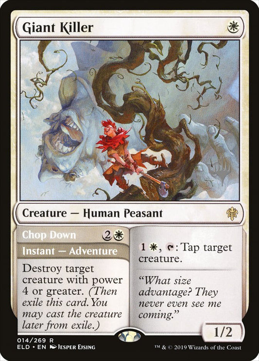 Giant Killer // Chop Down (Promo Pack) [Throne of Eldraine Promos] [Foil]