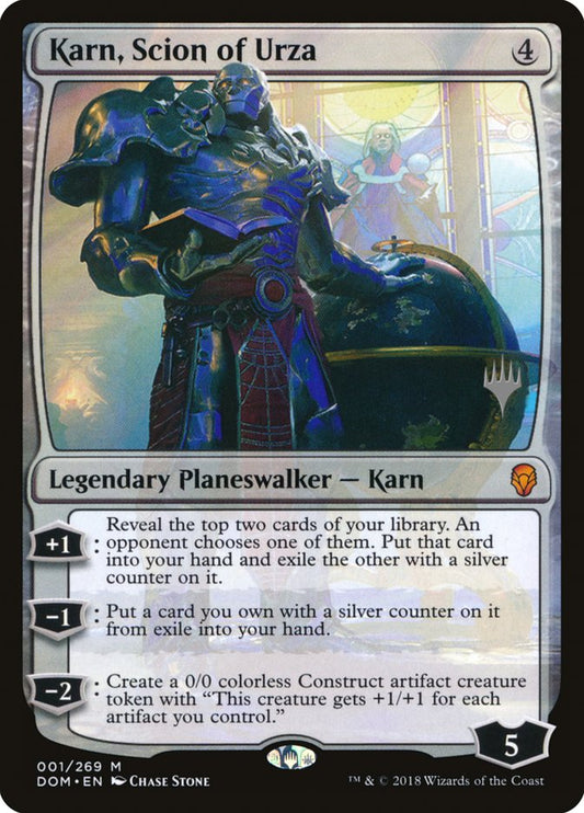 Karn, Scion of Urza (Promo Pack) [Dominaria Promos] [Foil]
