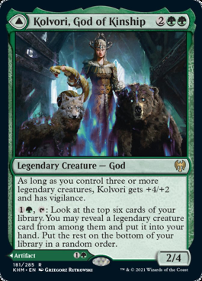 Kolvori, God of Kinship // The Ringhart Crest [Kaldheim] [Foil]