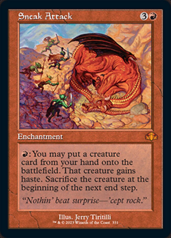 Sneak Attack (Retro) [Dominaria Remastered] [Foil]