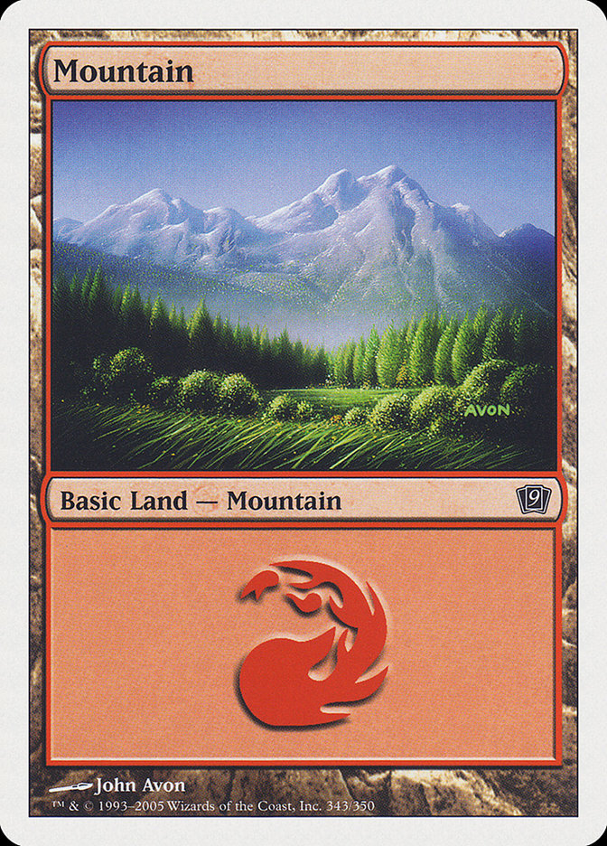 Mountain (343) [Ninth Edition] [Foil]