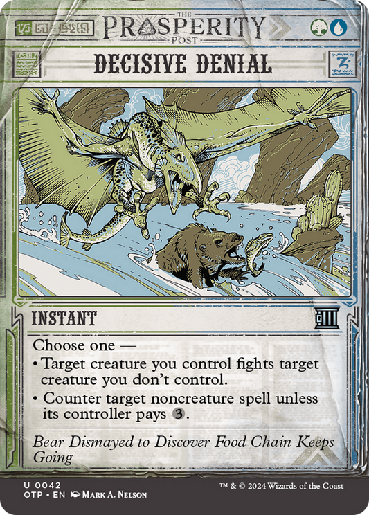 Decisive Denial [Outlaws of Thunder Junction: Breaking News] [Foil]