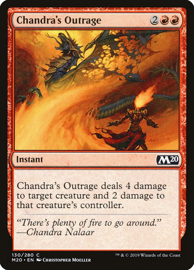 Chandra's Outrage [Core Set 2020] [Foil]