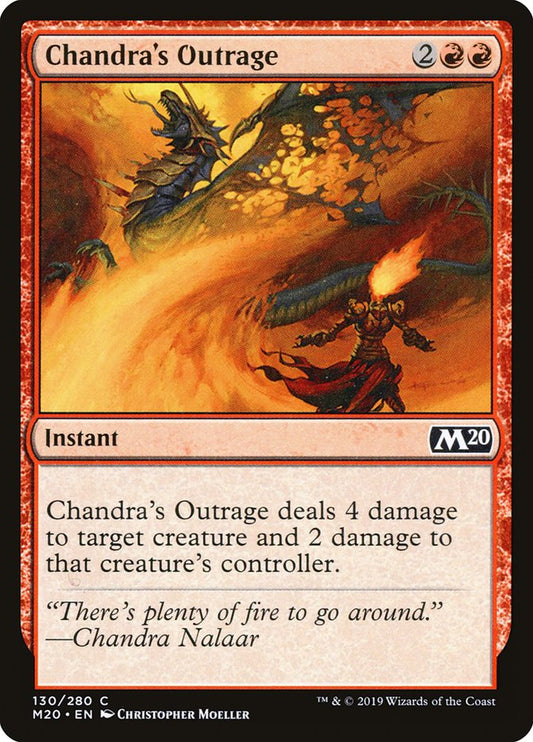 Chandra's Outrage [Core Set 2020] [Foil]