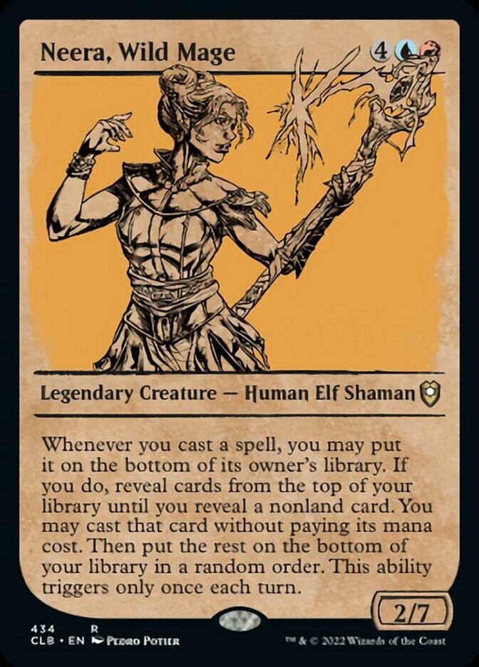 Neera, Wild Mage (Showcase) [Commander Legends: Battle for Baldur's Gate] [Foil]