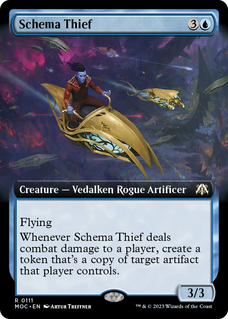 Schema Thief (Extended Art) [March of the Machine Commander] [Foil]