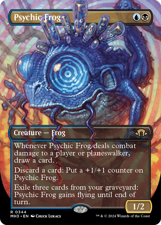 Psychic Frog (Borderless) [Modern Horizons 3] [Foil]