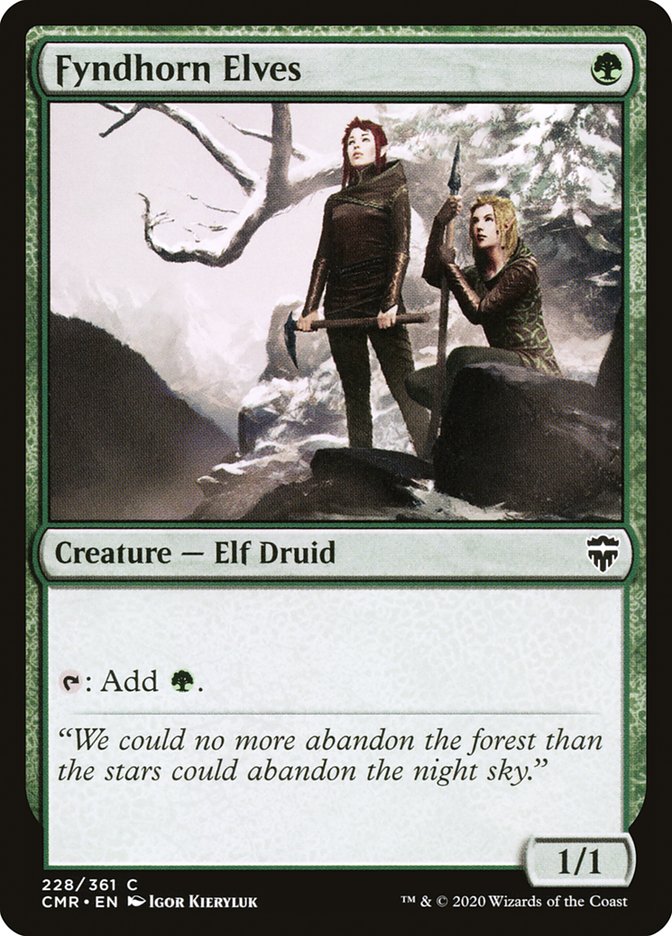 Fyndhorn Elves [Commander Legends] [Foil]