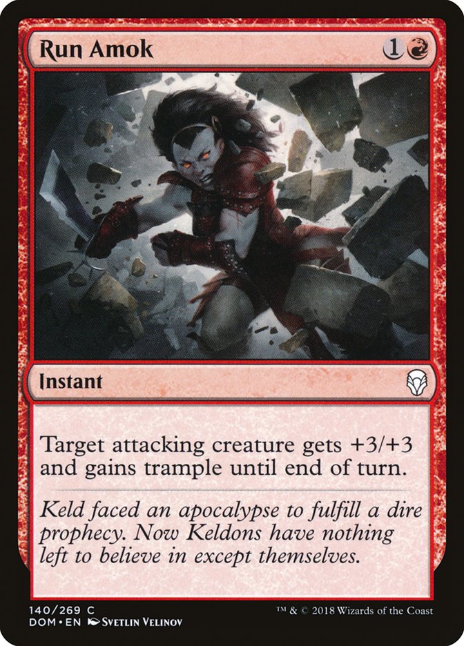 Run Amok [Dominaria] [Foil]