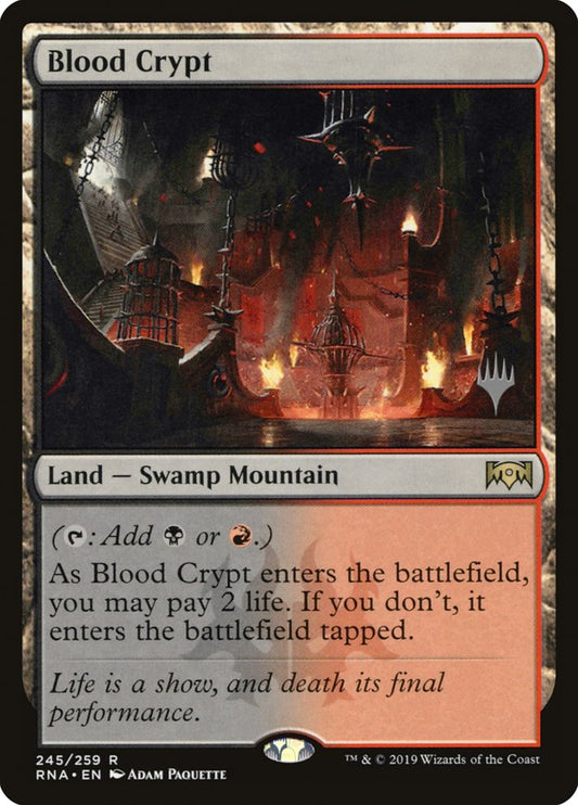 Blood Crypt (Promo Pack) [Ravnica Allegiance Promos] [Foil]