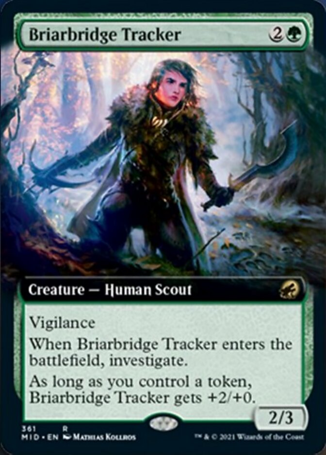 Briarbridge Tracker (Extended Art) [Innistrad: Midnight Hunt] [Foil]
