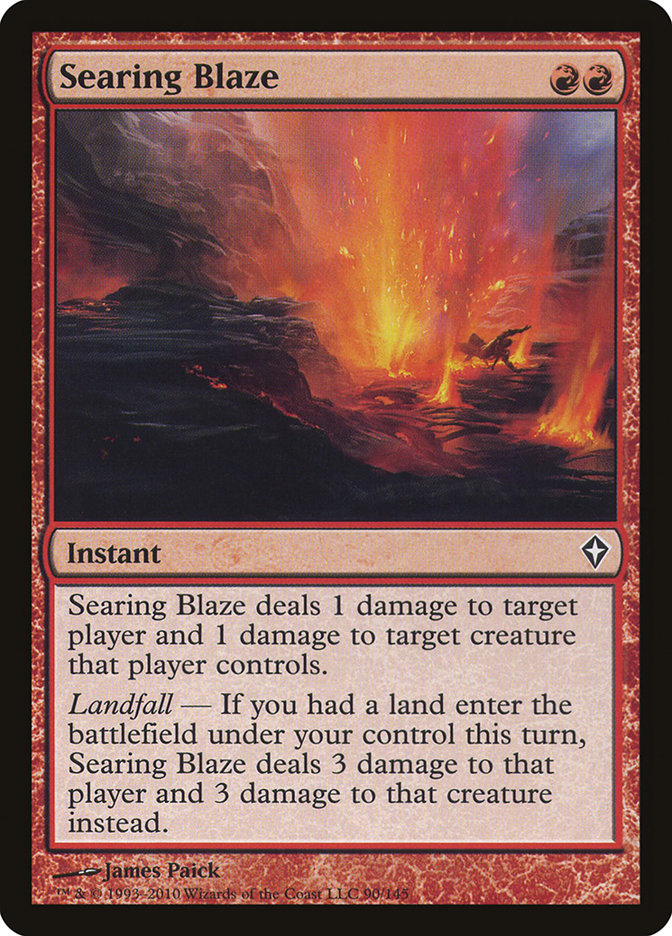 Searing Blaze [Worldwake] [Foil]