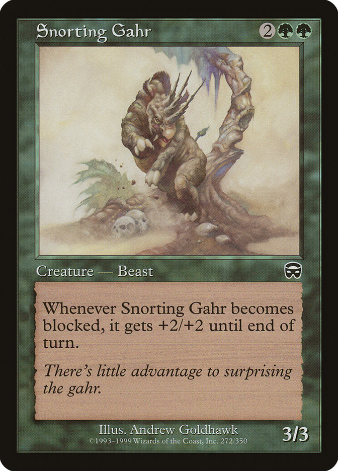 Snorting Gahr [Mercadian Masques] [Foil]