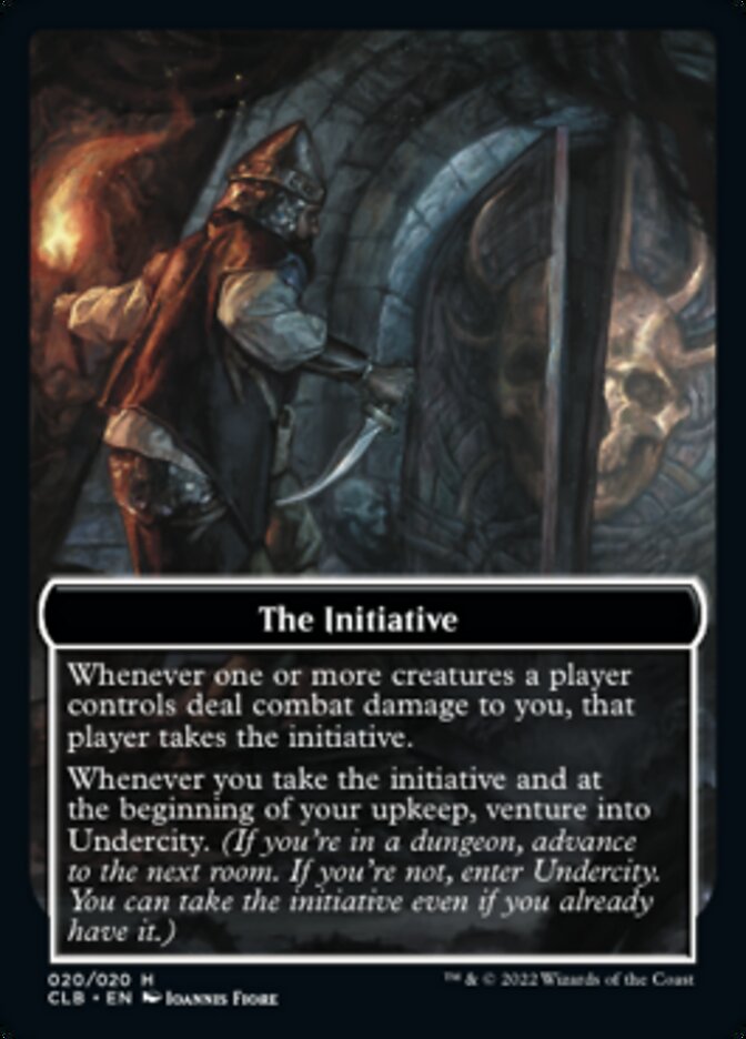 The Initiative // Undercity Double-Sided Token [Commander Legends: Battle for Baldur's Gate Tokens] [Foil]