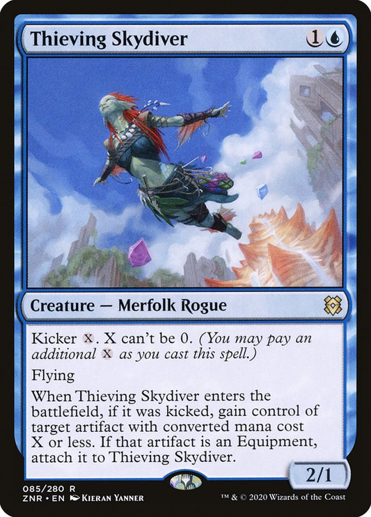 Thieving Skydiver [Zendikar Rising] [Foil]