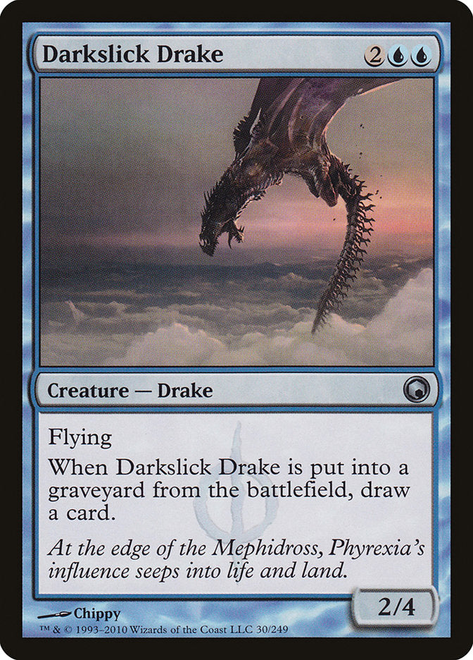 Darkslick Drake [Scars of Mirrodin] [Foil]