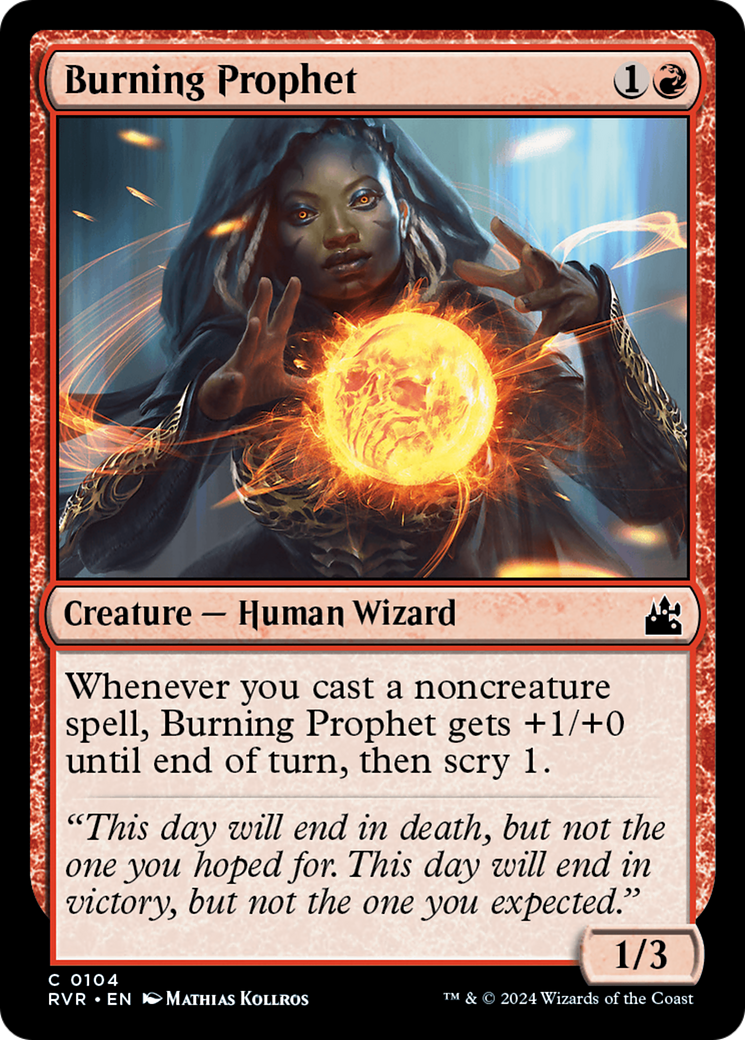 Burning Prophet [Ravnica Remastered] [Foil]