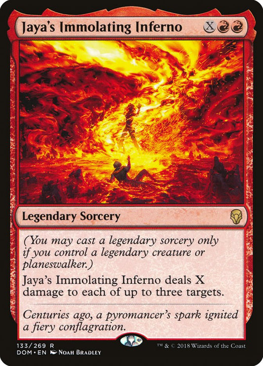 Jaya's Immolating Inferno [Dominaria] [Foil]