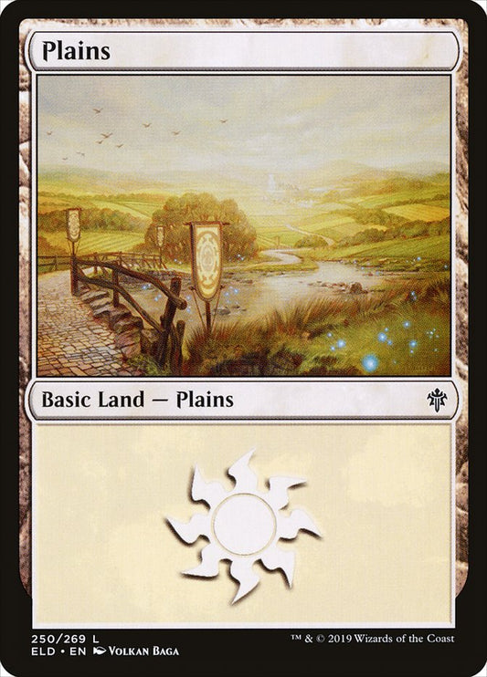 Plains (250) [Throne of Eldraine] [Foil]