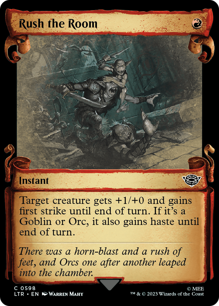 Rush the Room [The Lord of the Rings: Tales of Middle-Earth Showcase Scrolls] [Foil]