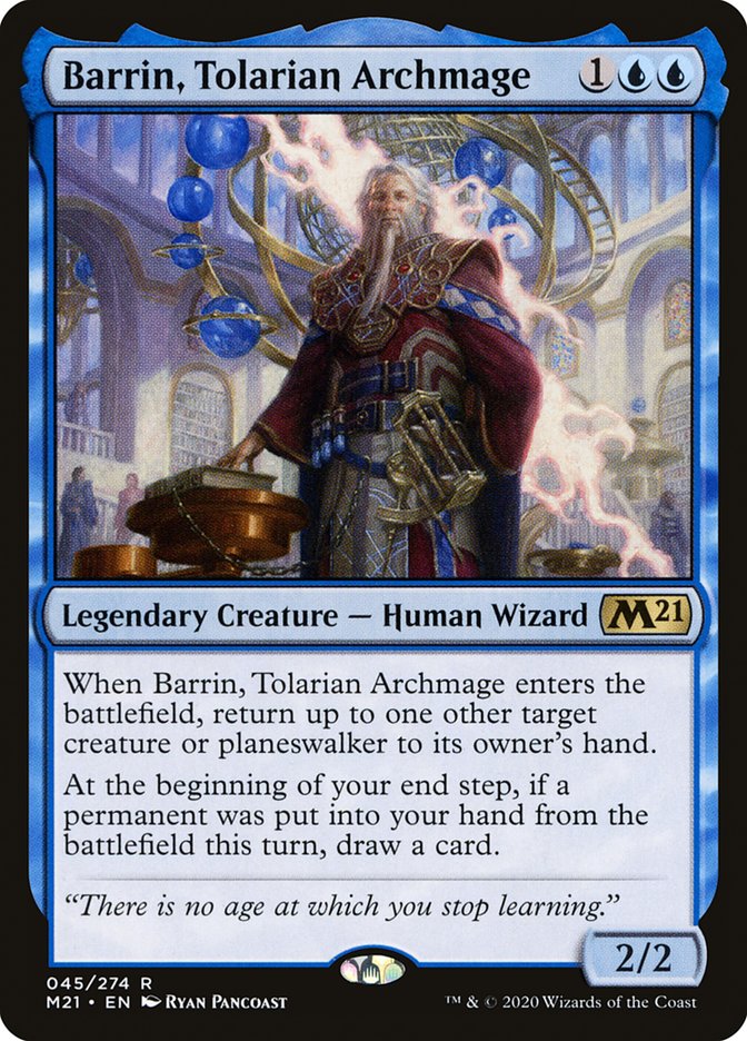 Barrin, Tolarian Archmage [Core Set 2021] [Foil]
