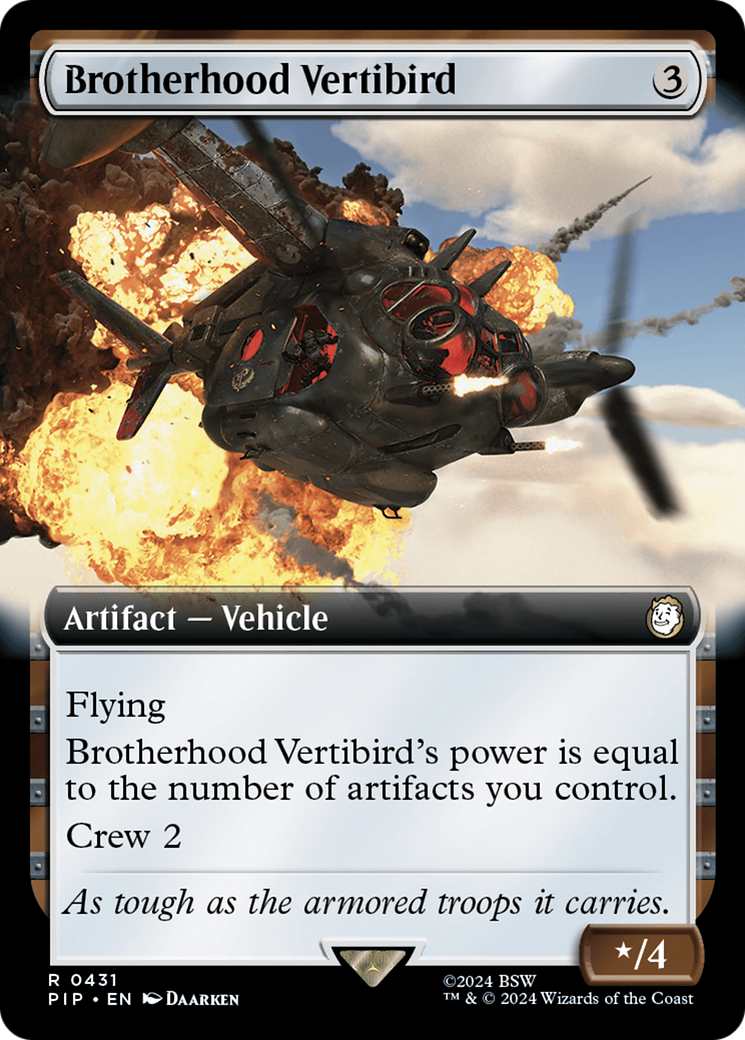Brotherhood Vertibird (Extended Art) [Fallout] [Foil]