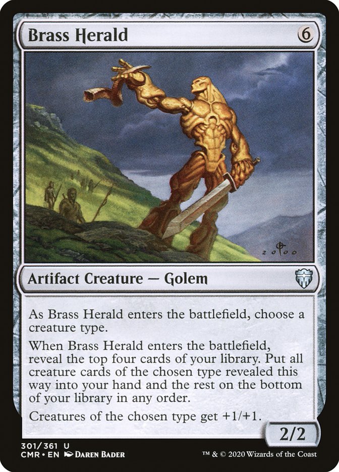 Brass Herald [Commander Legends] [Foil]
