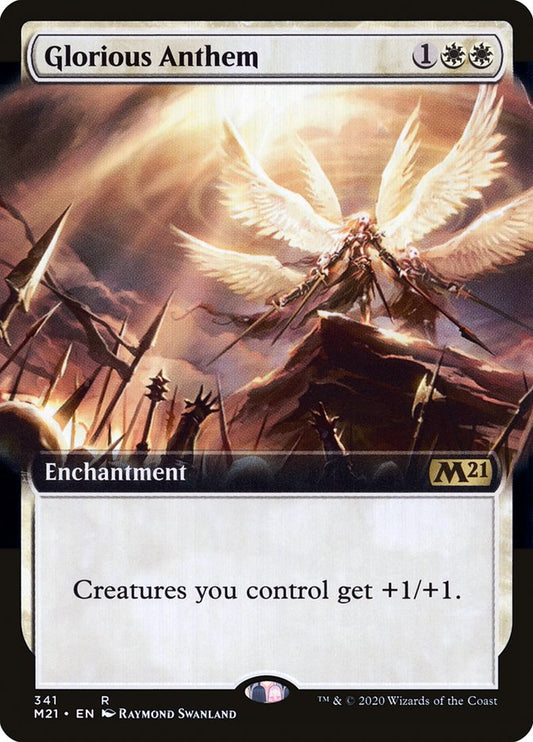 Glorious Anthem (Extended Art) [Core Set 2021] [Foil]